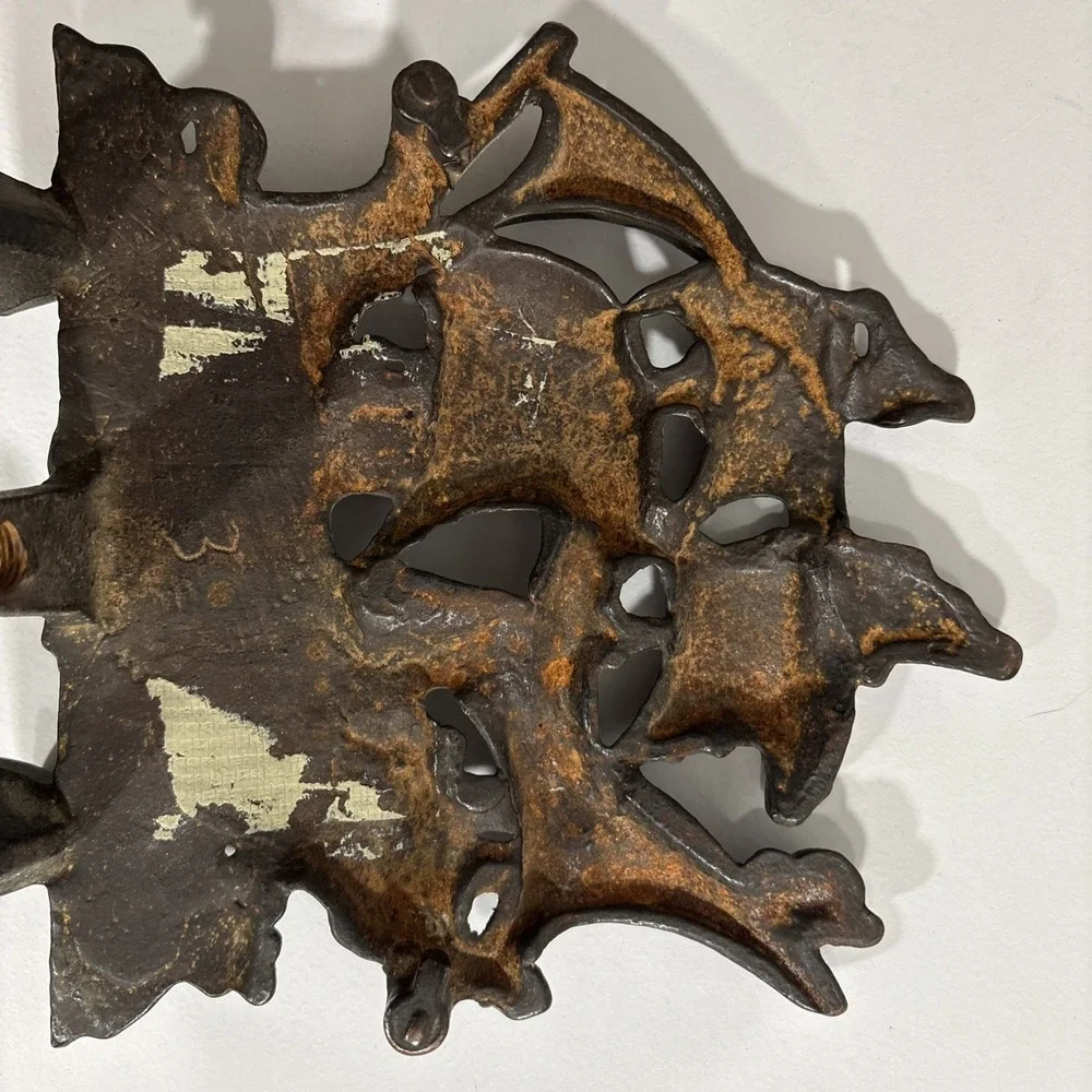 Vintage Cast Iron Spanish Galleon Ship Doorstop 7x7x3